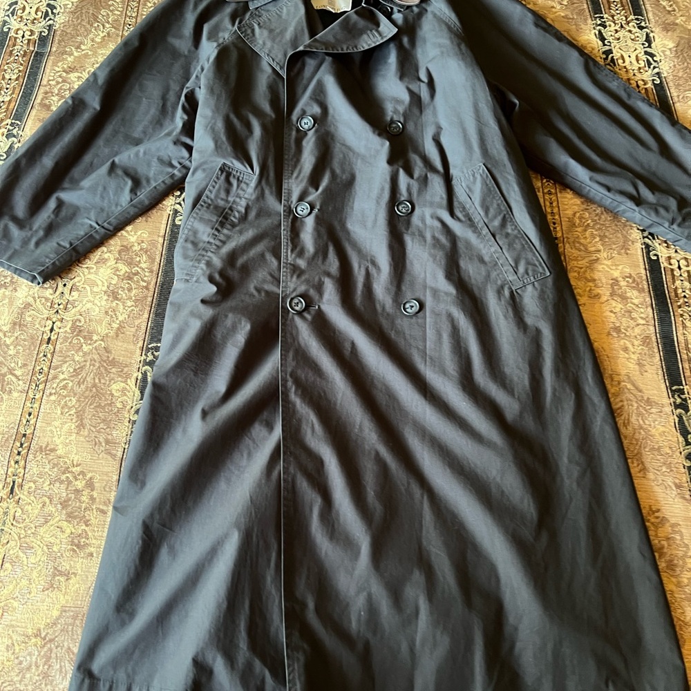 Men’s London Fog Trench Coat 44  All Season Vintage Wool Lined